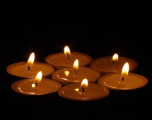 tealights in the dark