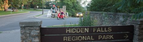 Hidden Falls North Entrance sign